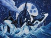 Cross stitch pattern "Orcas".