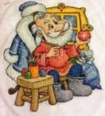 Cross stitch pattern "Santa's Workshop".
