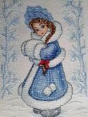 Cross stitch pattern "Snowgirl".