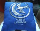 Cross stitch pattern "As High As Honor".