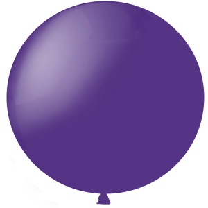 Метровый шар Пурпурный Полупрозрачный латексный с гелием