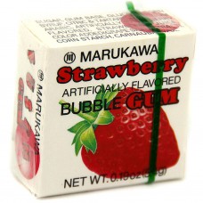 Жевательная резинка Marukawa Strawberry (Марукава) со вкусом клубники 4 шарика