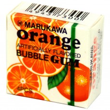 Жевательная резинка Marukawa Orange (Марукава) со вкусом апельсина 4 шарика