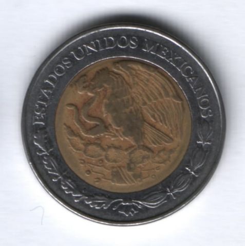 2 песо 2001 г. Мексика
