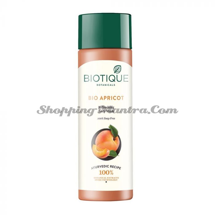 Освежающий гель для душа без содержания мыла Биотик Абрикос | Bio Apricot Body Wash