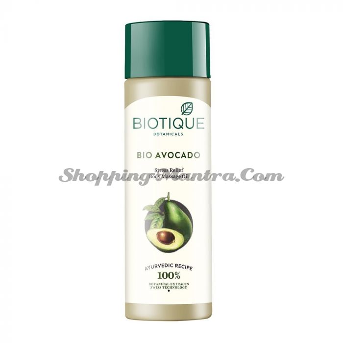 Биотик Авокадо массажное масло для снятия стресса | Biotique Bio Avocado Stress Relief Body Massage Oil