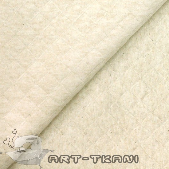 Лоскут трикотажной  стеганной ткани - Капитоне экрю