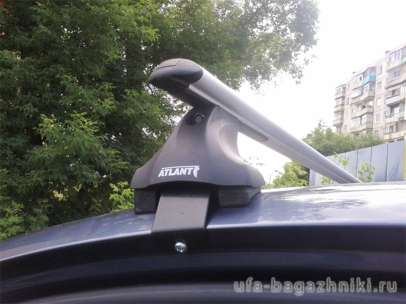 Багажник на крышу Opel Insignia, Атлант, аэродинамические дуги, опора Е