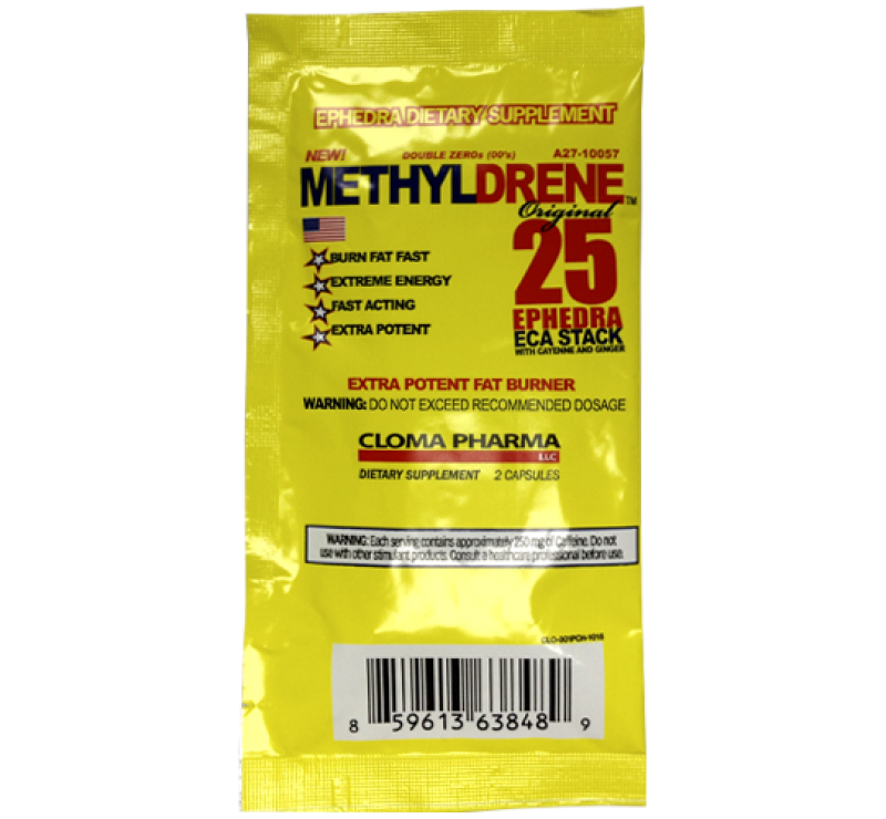 Жиросжигатель Methyldrene 25 2 капсулы.(Cloma Pharma)