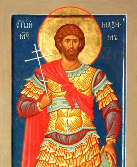 Максим Антиохийский (рукописная икона)