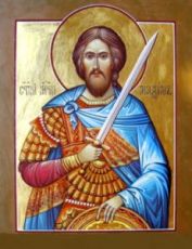 Максим Антиохийский (рукописная икона)