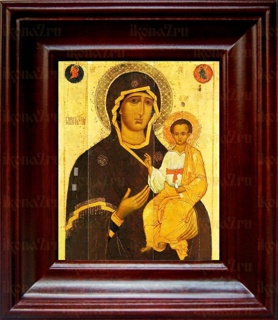 Смоленская Ярославская икона Божьей Матери (21х24), простой киот
