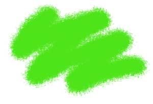 Краска яркозеленая
