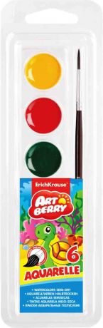 Краски акварельные Artberry  (6 цветов с кистью)