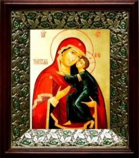 Толгская икона Божьей Матери (21х24), киот со стразами