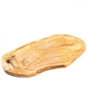 Деревянная доска для подачи блюд и сервировки стола из оливкового дерева 45 см (Тунис) Олива91