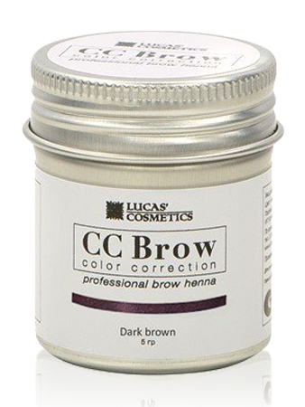 CC Brow Dark Brown Хна для бровей СС в баночке темно-коричневая