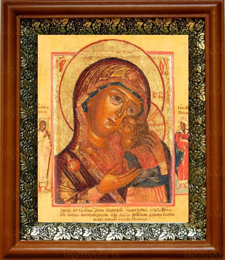 Чухломская (Галичская) икона Божьей Матери (19х22), светлый киот