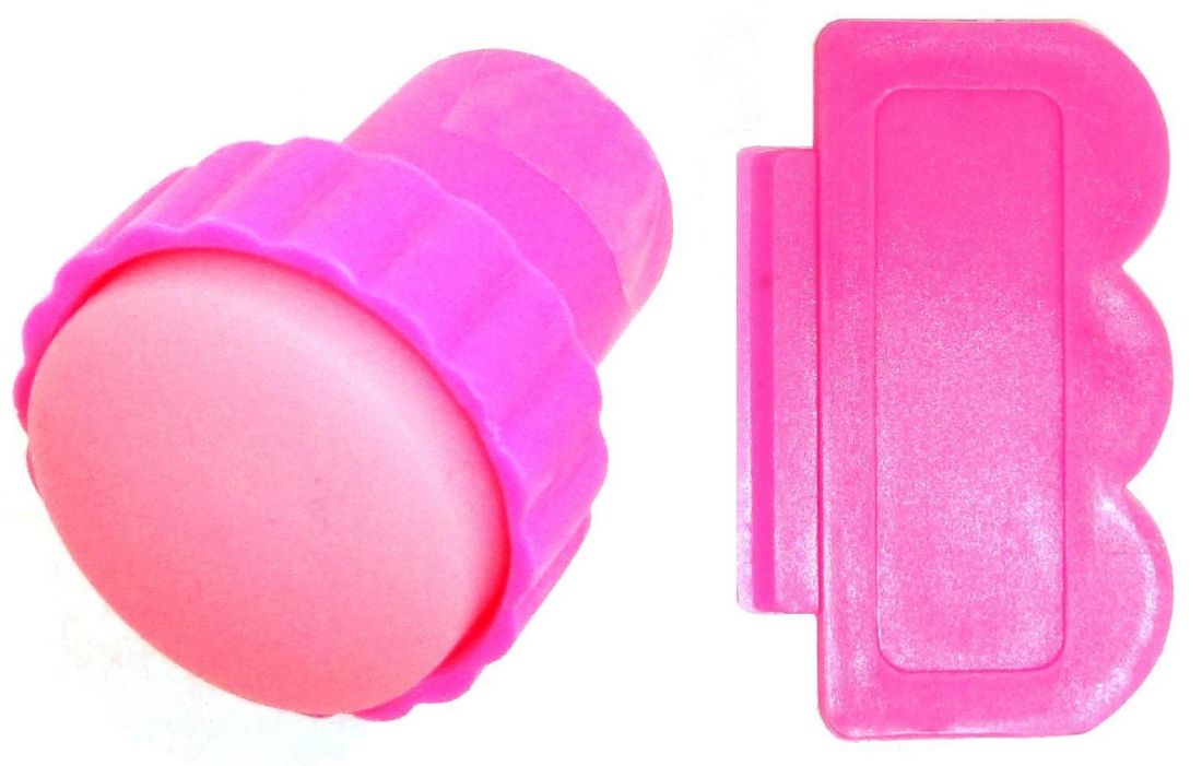 Набор для стемпинга (штампик + скребок пластиковый)