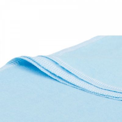 Голубая хлопковая пеленка, 85x120 см
