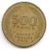 500 франков(Регулярный выпуск) Джибути 1989