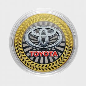 10 РУБЛЕЙ Toyota  ЦВЕТНАЯ ЭМАЛЬ - СЕРИЯ АВТОМОБИЛИ МИРА - ЯПОНСКИЕ