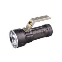 Аккумуляторный сд фонарь CREE T6 10W с системой фок-ки луча, металлический с ручкой, IP54
