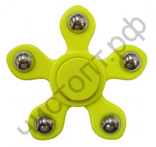 Спиннер игрушка- антистресс HC-06 (жёлтый) пластик/металл