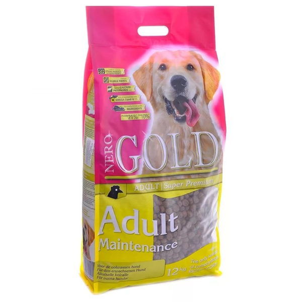 Корм сухой Nero gold super premium для взрослых собак контроль веса с курицей 12кг