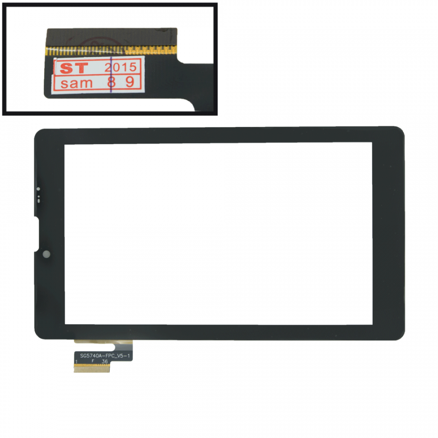 Тачскрин Beeline Tab/ Prestigio PMP3007C MultiPad 3G/ ... SG5740A-FPC V5-1 с вырезом (black)