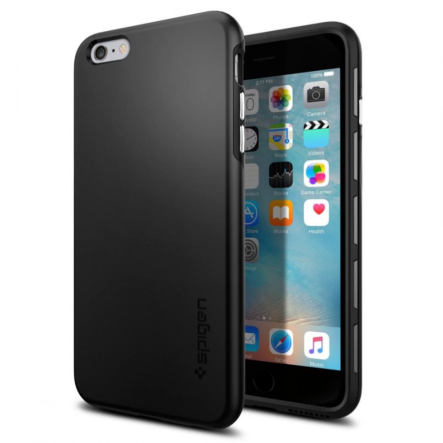 Чехол Spigen Thin Fit Hybrid для iPhone 6S Plus черный