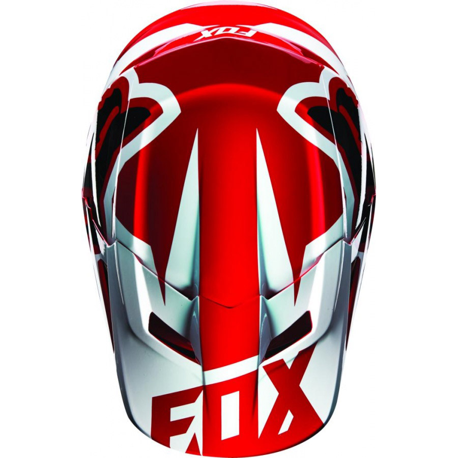 Fox V1 Race козырек к шлему, красный