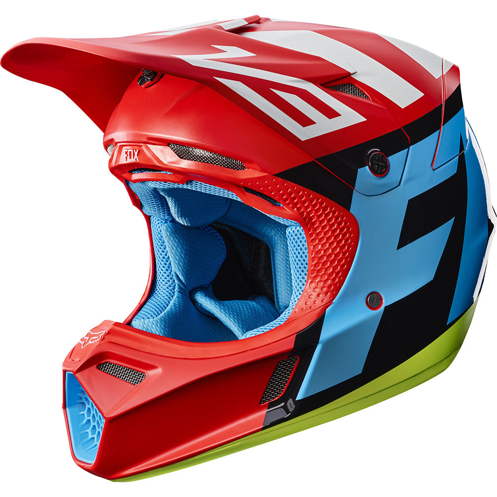 Fox V3 Creo шлем, красный