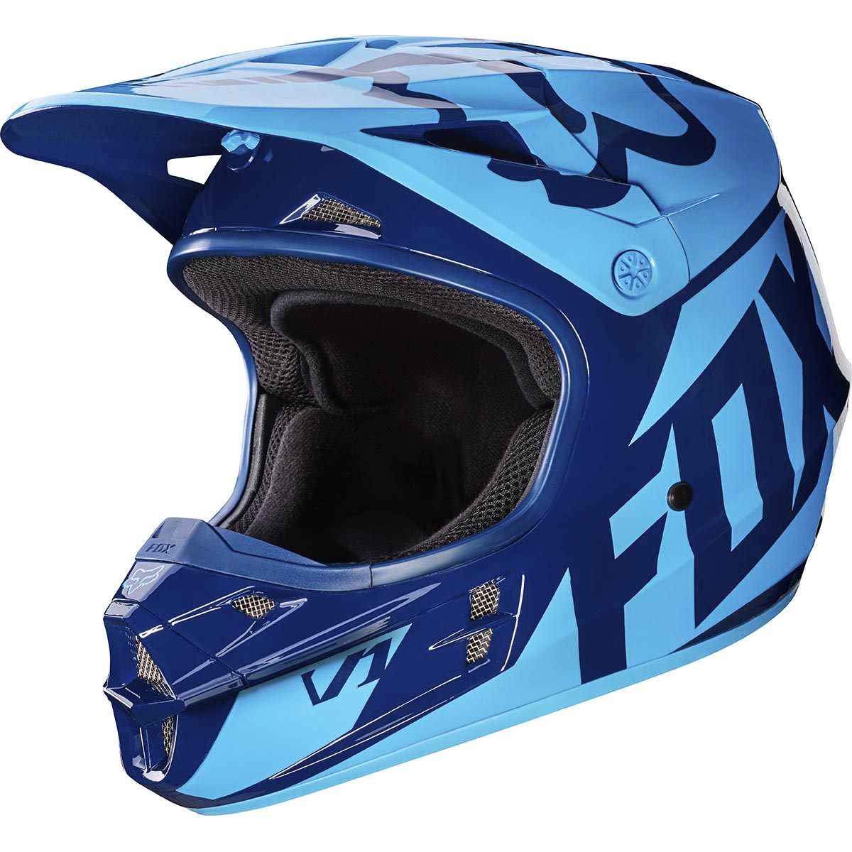 Fox V1 Race шлем, темно-синий
