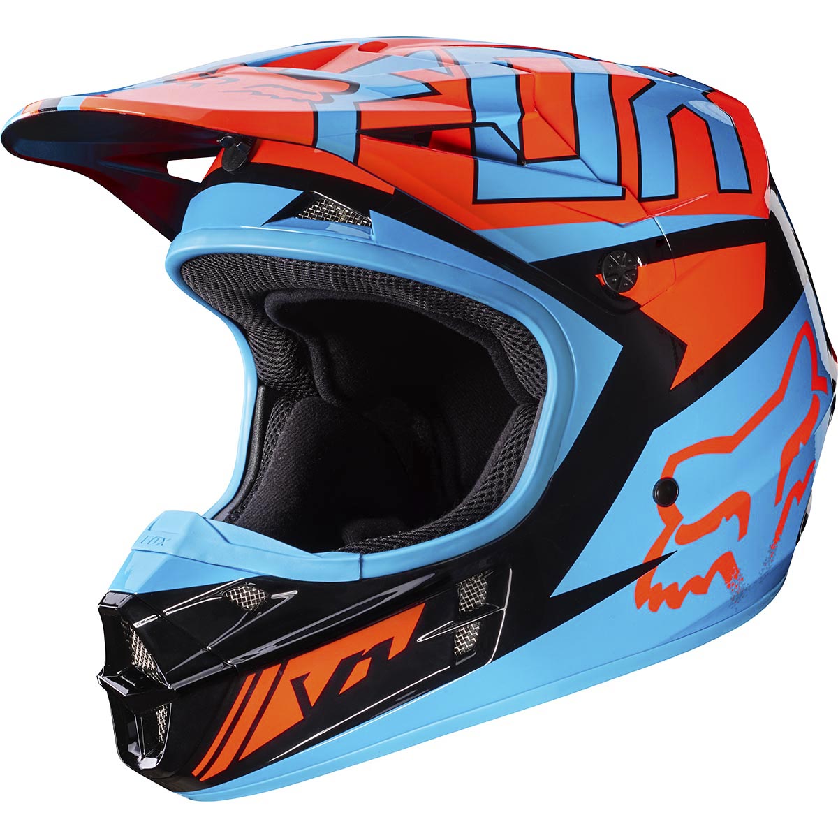 Fox V1 Falcon шлем, черно-оранжевый