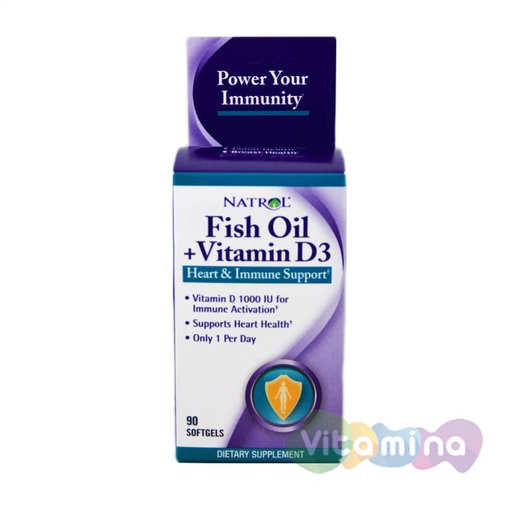 Natrol Fish Oil & Vitamin D3 (Рыбий жир и витамин D3)
