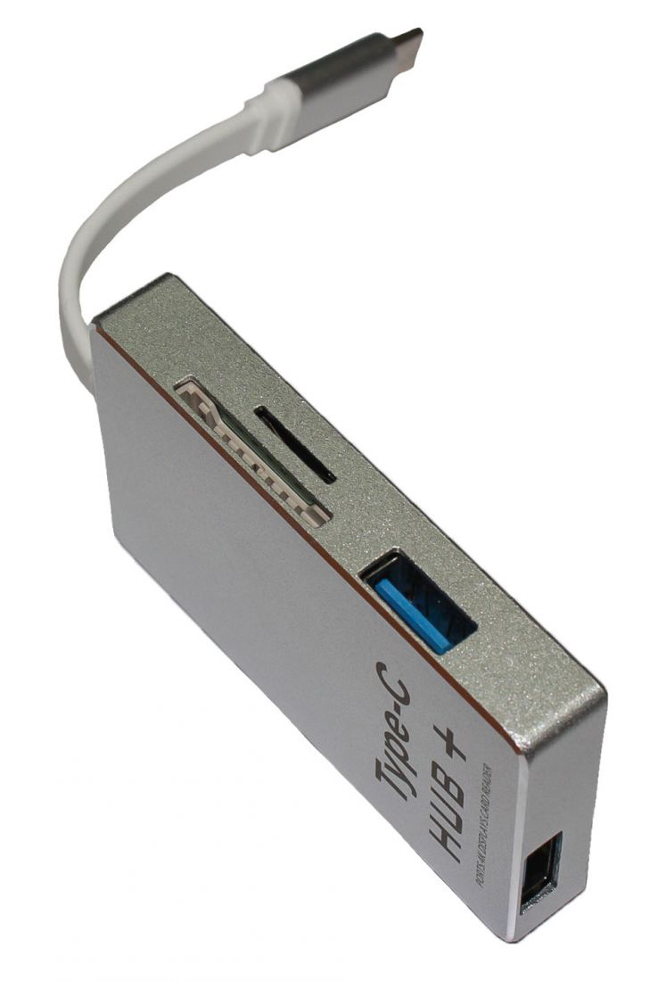 Хаб USB Type-C с HDMI и картридером YC-210