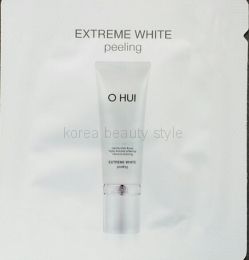 O HUI  EXTREME WHITE peeling  - мощный отбеливающий пилинг-скатка  от бренда O HUI пробник саше 1 мл.