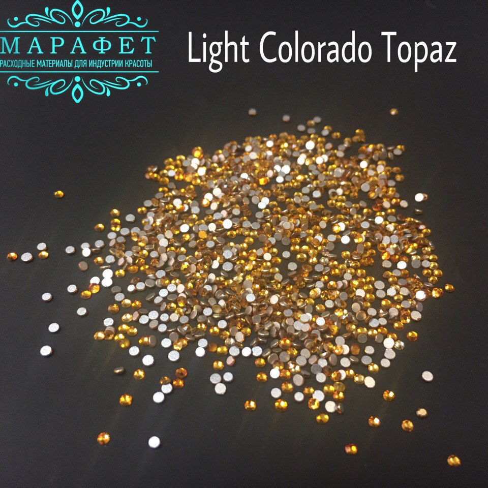 Стразы SS3 стекло (Light Colorado Topaz) 1440шт.