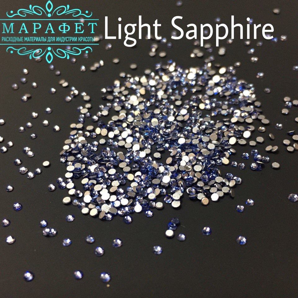 Стразы SS3 стекло (Light Sapphire) 1440шт.