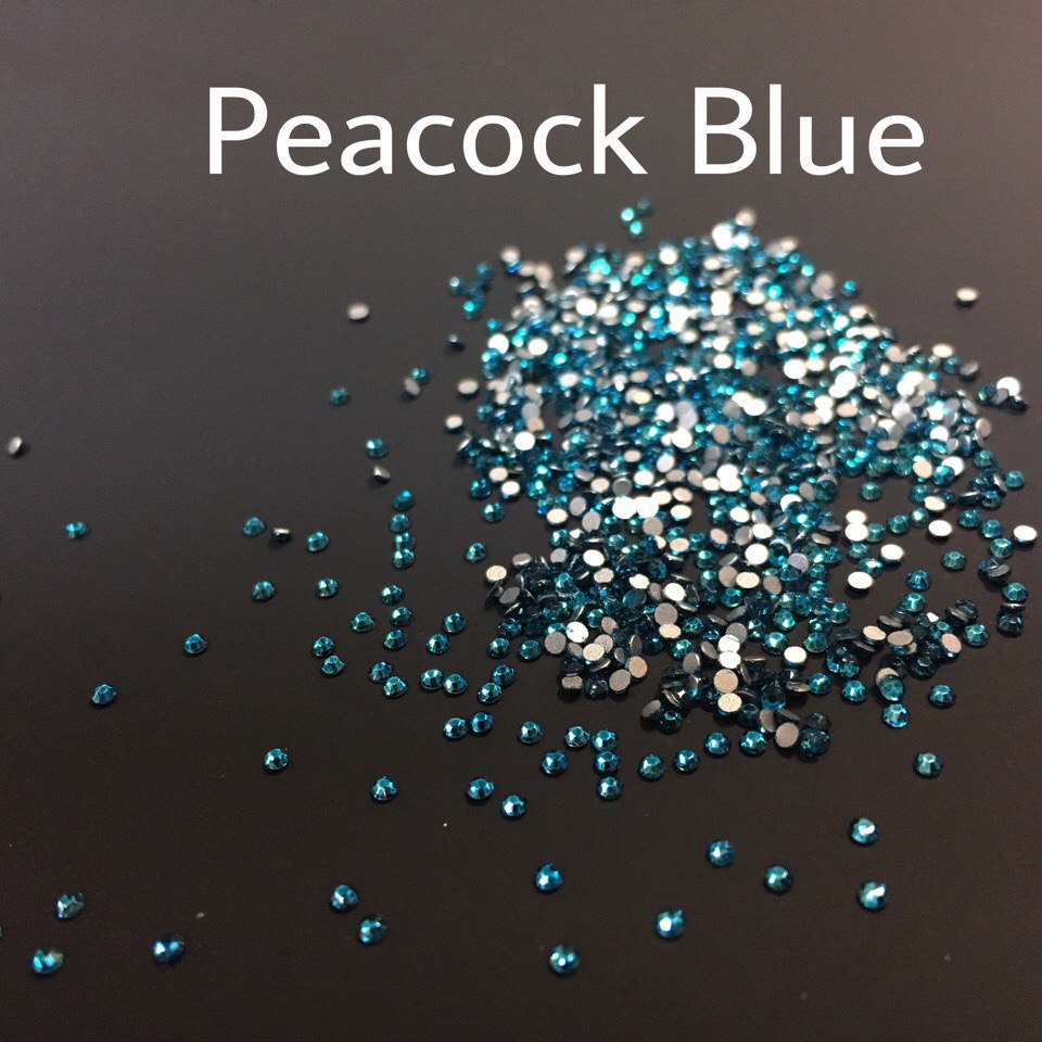 Стразы SS3 стекло (Peacock Blue) 1440шт.