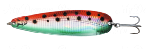 Блесна троллинговая колеблющаяся Rhino Trolling Spoons I модель MAG 115 мм, 16 гр., расцветка: Watermelon