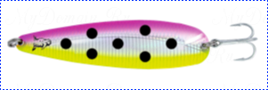 Блесна троллинговая колеблющаяся Rhino Trolling Spoons II модель Xtra MAG 115 мм, 27 гр., расцветка: Pink Sunshine