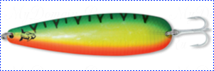 Блесна троллинговая колеблющаяся Rhino Trolling Spoons I модель Xtra MAG 115 мм, 27 гр., расцветка: firetiger