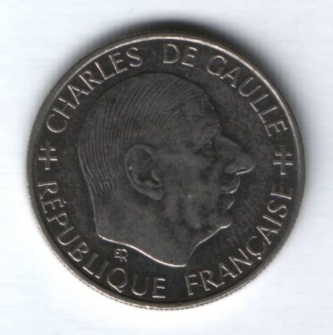 1 франк 1988 г. Франция, Шарль Де Голль