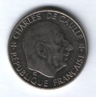 1 франк 1988 г. Франция, Шарль Де Голль