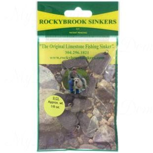 Грузила RockyBrookSinkers Class 2, камень от 5,3 до 14гр.,вертлюг, в уп.5шт. 14гр(1/2 OZ.)-5шт.