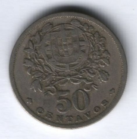 50 сентаво 1929 г. редкий год Португалия