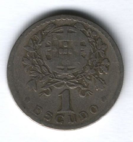 1 эскудо 1927 г. редкий год Португалия