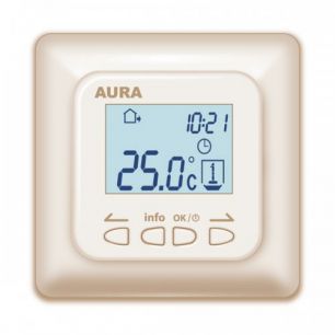 Регулятор температуры (терморегулятор) электронный AURA LTC 730 (кремовый)